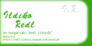 ildiko redl business card